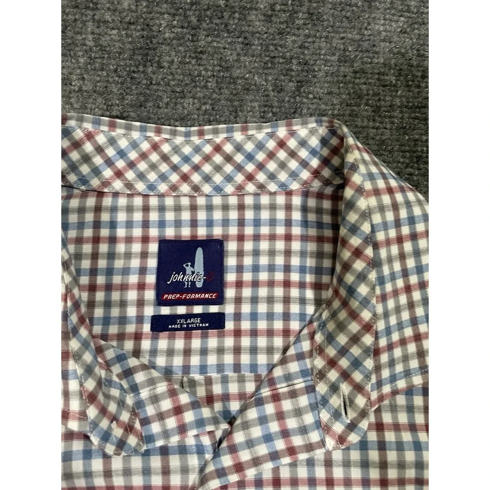 Johnnie O Shirt Mens Xxl Prepformance Plaid Button Up Casual Comfort Work - Picture 3 of 7
